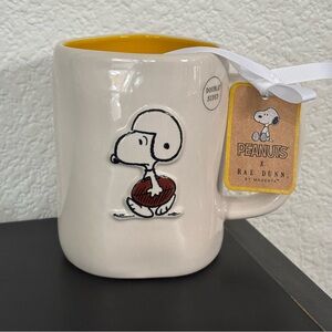 Rae Dunn x Peanuts Snoopy & Woodstock ‘GAME DAY’ Football‎ Coffee /Tea Mug NEW
